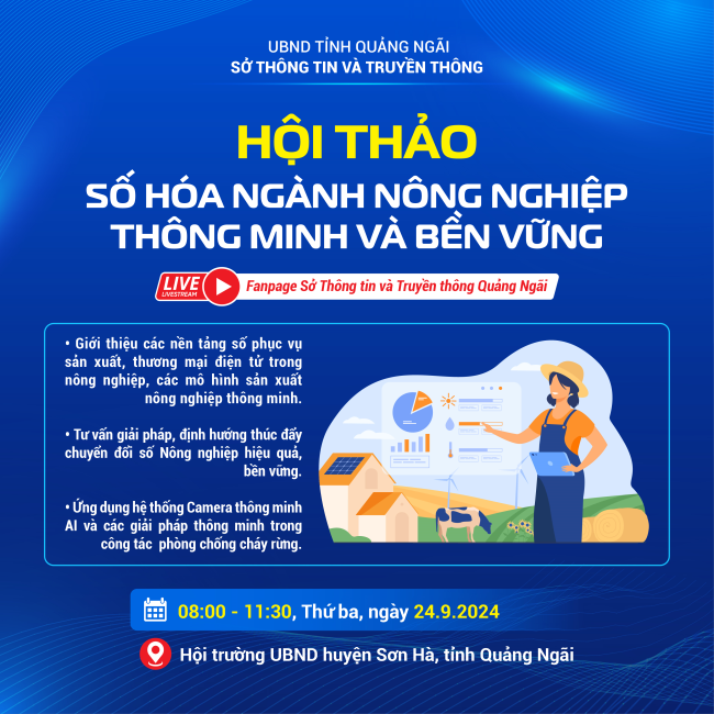 Hội thảo: Số hóa ngành Nông nghiệp - Thông minh và Bền vững