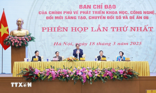 Phiên họp thứ nhất Ban Chỉ đạo của Chính phủ về phát triển khoa học, công nghệ, đổi mới sáng tạo, chuyển đổi số và Đề án 06