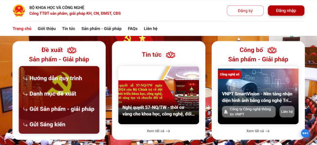 Phát huy hiệu quả Cổng TTĐT sản phẩm, giải pháp khoa học, công nghệ, đổi mới sáng tạo, chuyển đổi số