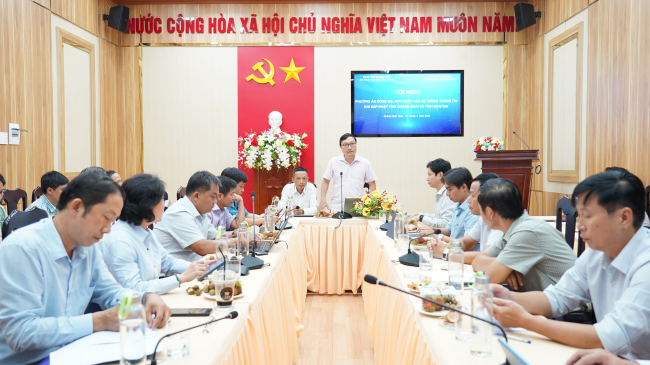 Sở Khoa học và Công nghệ hai tỉnh Quảng Ngãi và Kon Tum họp bàn phương án hợp nhất các hệ thống thông tin