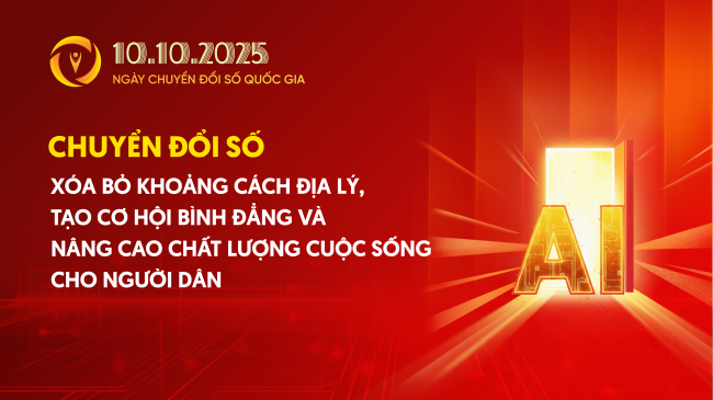 Công bố bộ nhận diện hưởng ứng Ngày Chuyển đổi số Quốc gia 10.10.2025