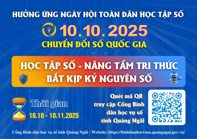 Phát động "Bình dân học vụ số", hưởng ứng Ngày hội toàn dân học tập số và Ngày Chuyển đổi số Quốc gia