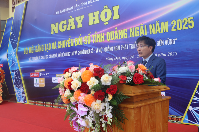 Khai mạc Ngày hội Đổi mới sáng tạo và Chuyển đổi số tỉnh Quảng Ngãi năm 2025