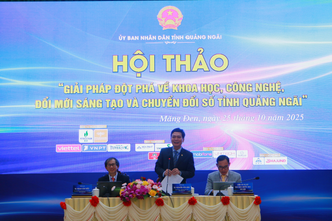 Hội thảo “Giải pháp đột phá về Khoa học, Công nghệ, Đổi mới sáng tạo và Chuyển đổi số” – hướng đến một Quảng Ngãi bứt phá trong kỷ nguyên số
