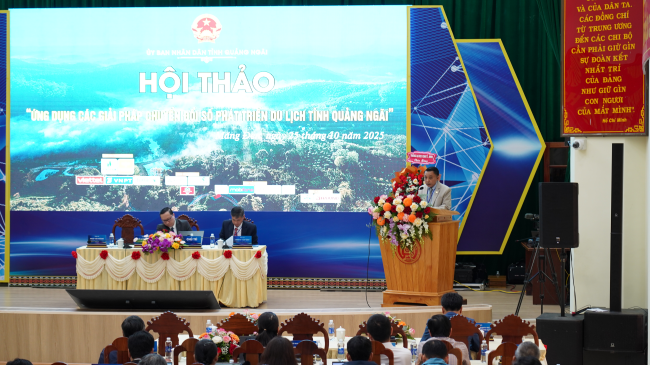 Hội thảo “Ứng dụng các giải pháp chuyển đổi số phát triển du lịch tỉnh Quảng Ngãi”