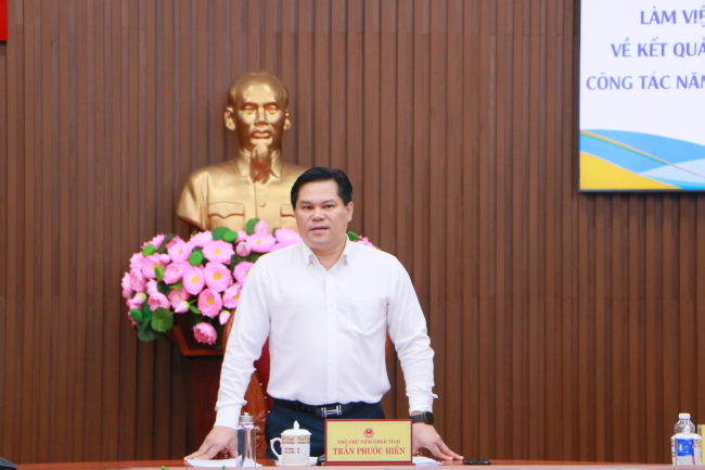 UBND tỉnh làm việc với Sở Khoa học và Công nghệ