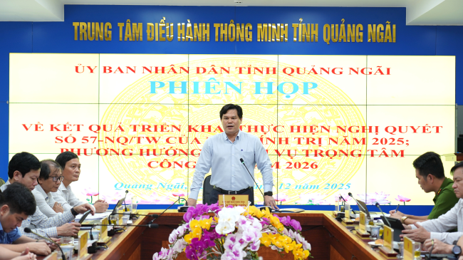 Quảng Ngãi nỗ lực, quyết tâm cao trong thực hiện Nghị quyết 57-NQ/TW