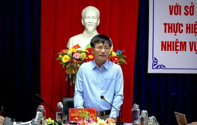 Phó Chủ tịch UBND tỉnh Nguyễn Ngọc Sâm làm việc với Sở Khoa học và Công nghệ