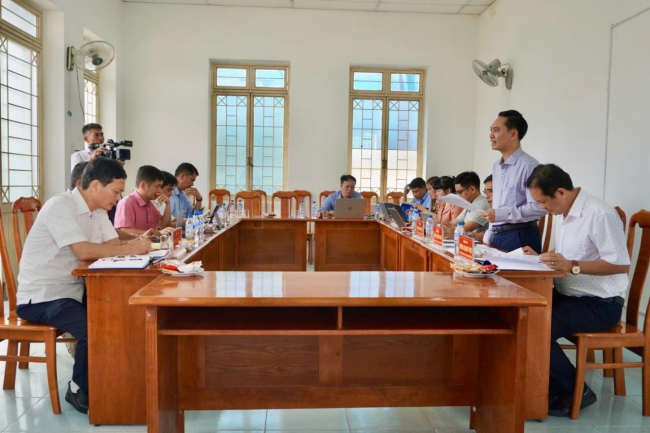 Sở Khoa học và Công nghệ tỉnh Quảng Ngãi làm việc với UBND phường Đăk Cấm