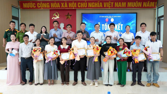 Xã Bình Minh tổng kết cuộc thi trực tuyến tìm hiểu cải cách hành chính, chuyển đổi số năm 2026
